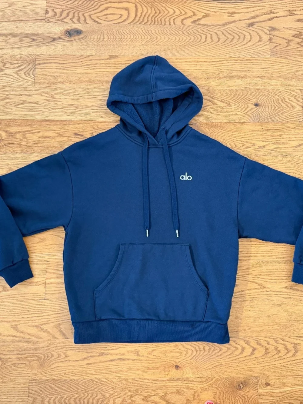 Alo Yoga Accolade Hoodie in Navy (Size Small)